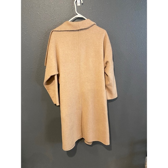 Zara Tan Wool Blend Coat - Picture 3 of 7